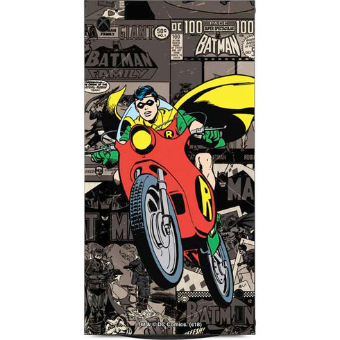 DC Comics Robin Vintage Action pose pattern XBox Series X Digital Edition Console Skin